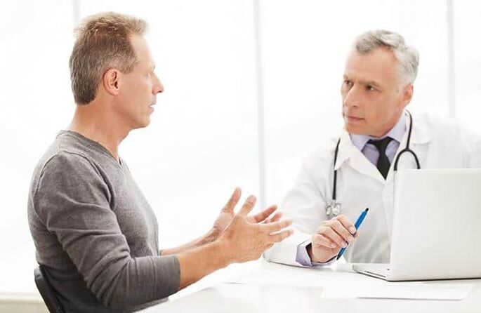 posvetovanje s strokovnjaki za simptome prostatitisa